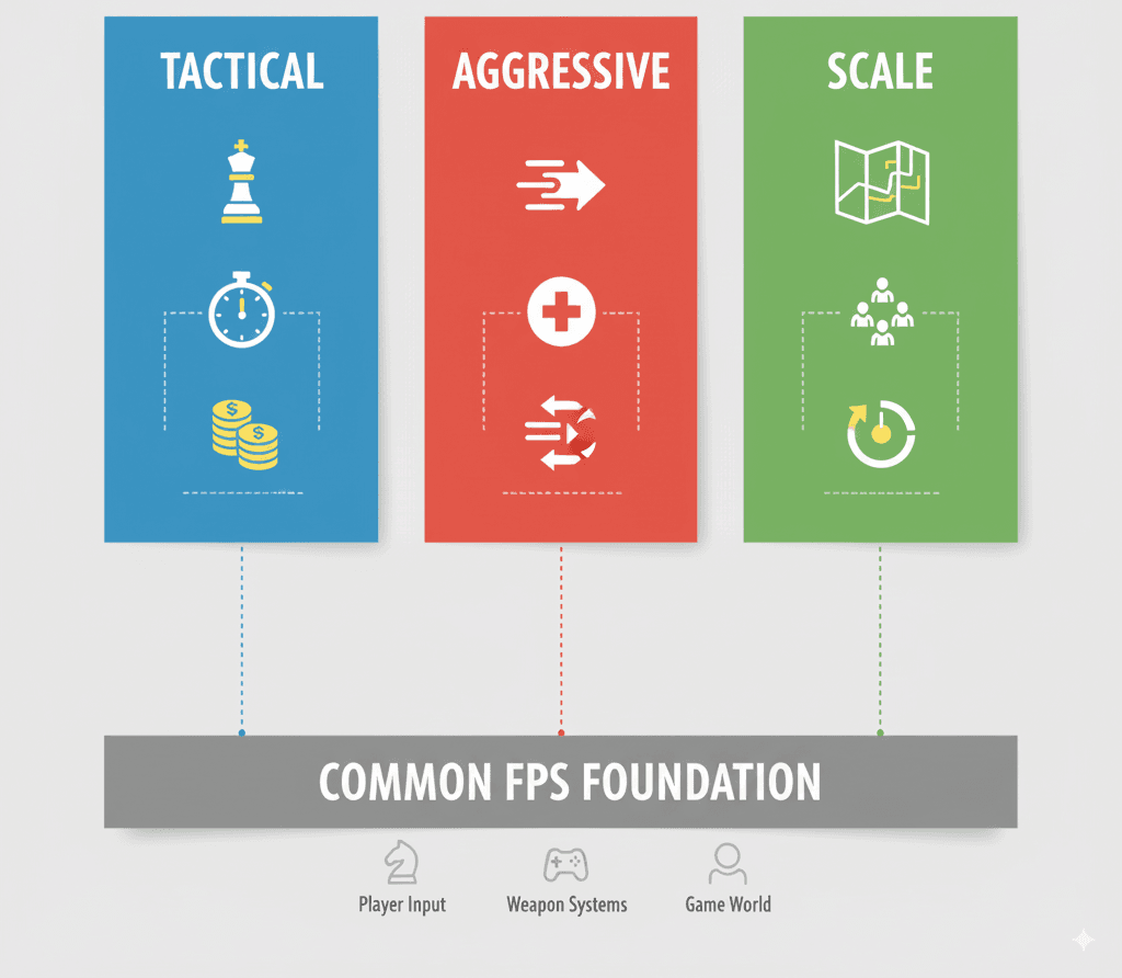 FPS Game Examples Comparison
