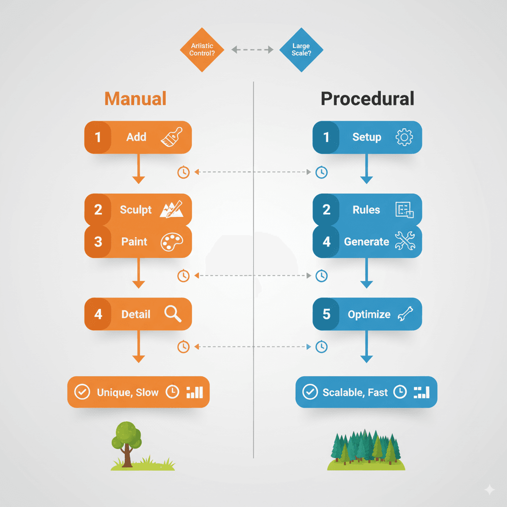 Foliage Workflow Comparison