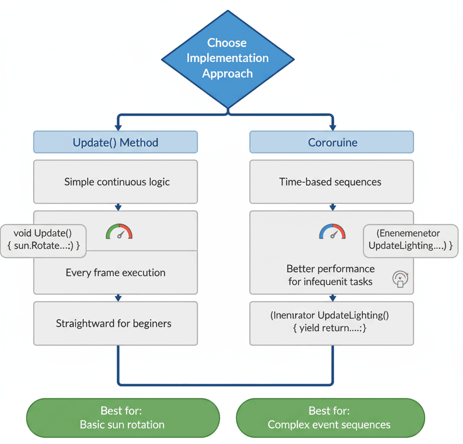 Implementation Approach Comparison Flowchart