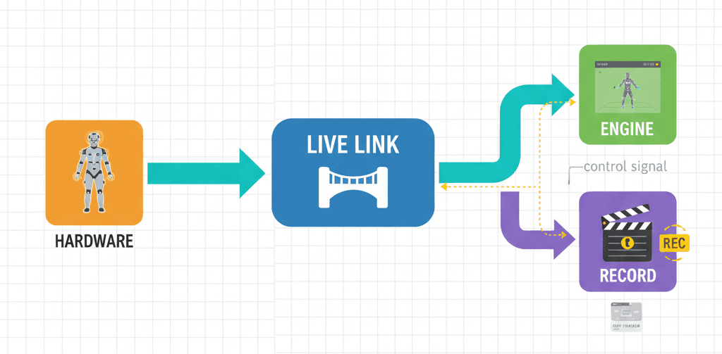 Live Link and Take Recorder Workflow