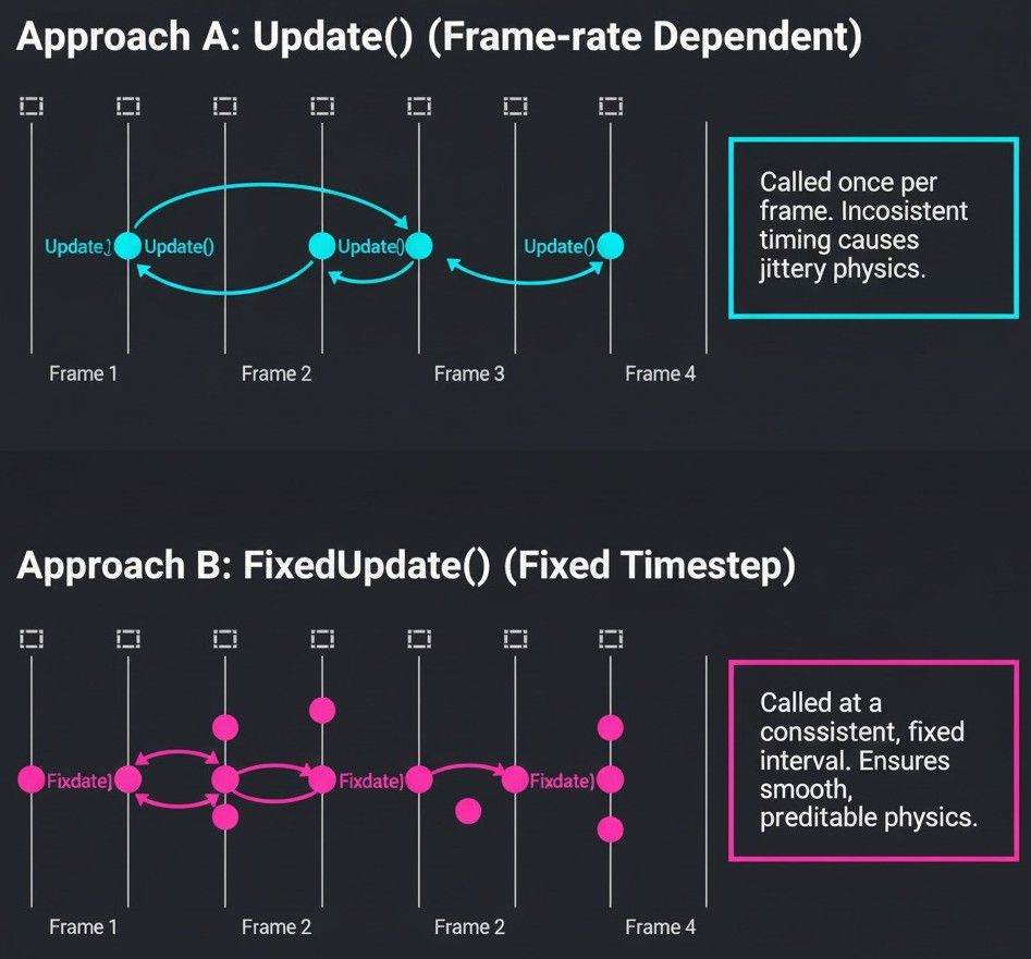 The Update vs. FixedUpdate Timing Diagram