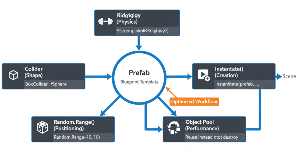 Unity Components Architecture Diagram
