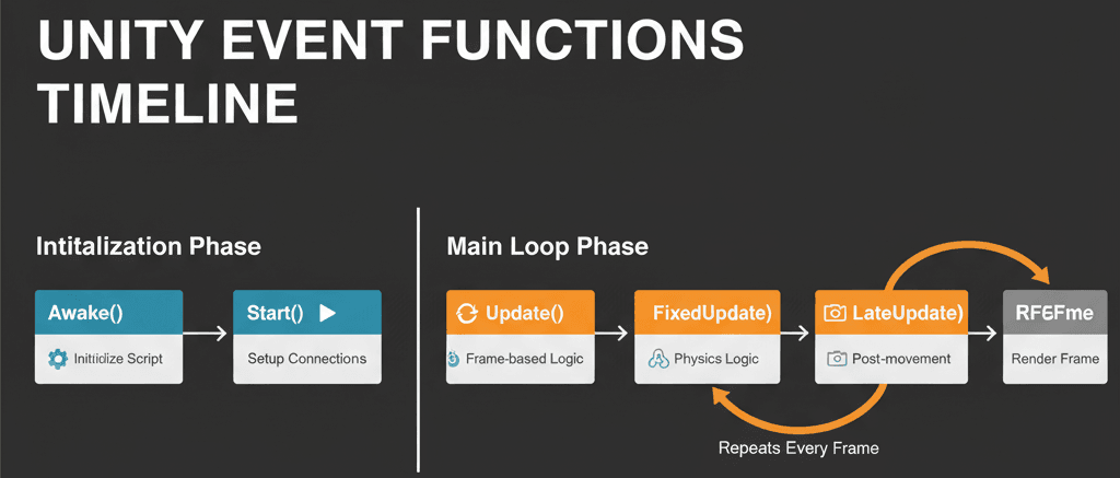 Unity Event Functions Timeline
